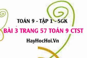 Bài 3 trang 57 Toán 9 tập 1 Chân trời sáng tạo